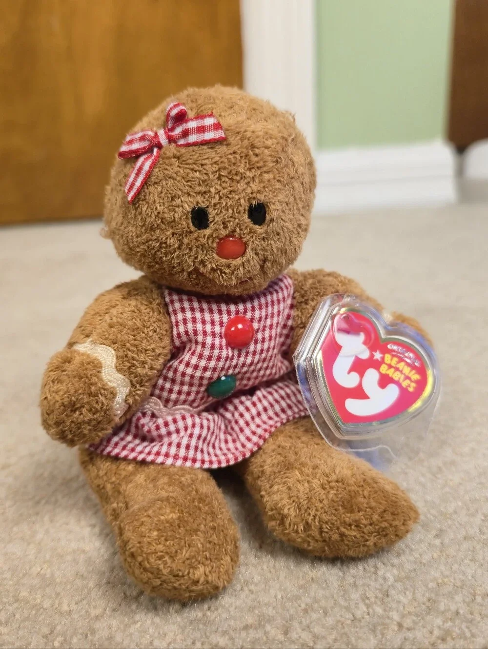 Ty Beanie Baby - GRETEL the Gingerbread Girl 7